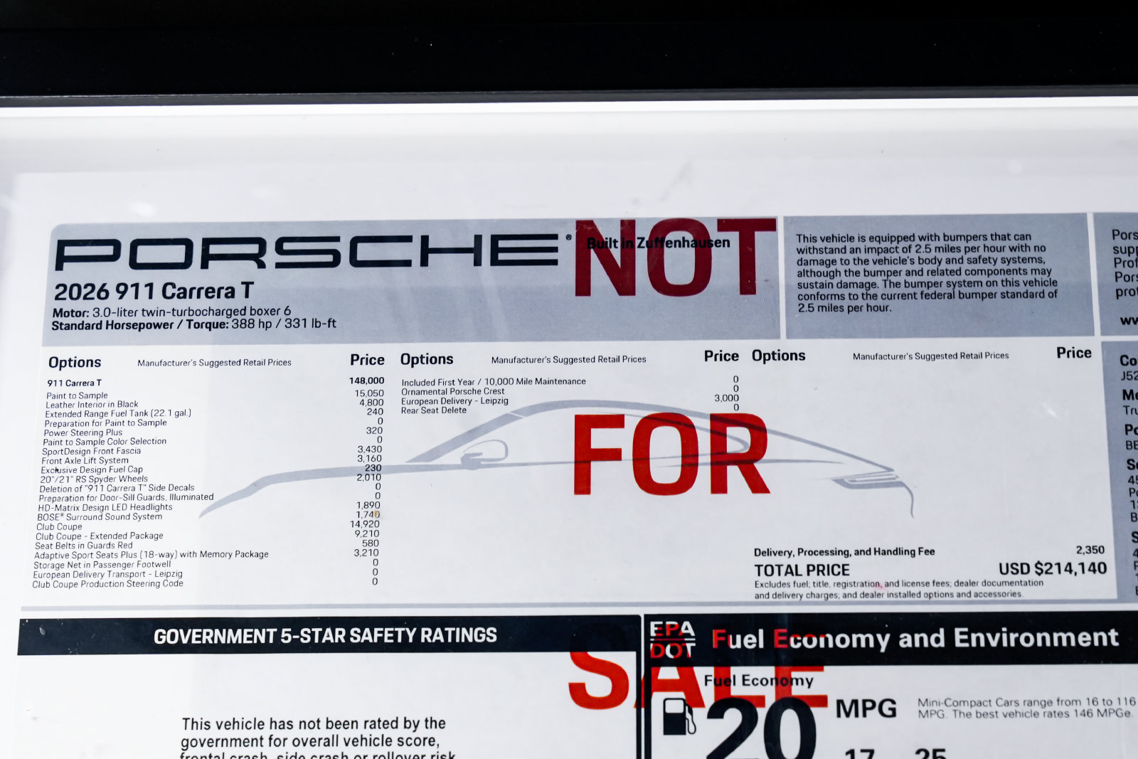 Used 2026 Porsche 911 Carrera T RWD image 2