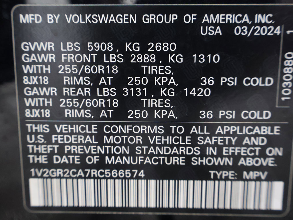 Used 2024 Volkswagen Atlas Peak Edition SEL AWD/4WD image 53