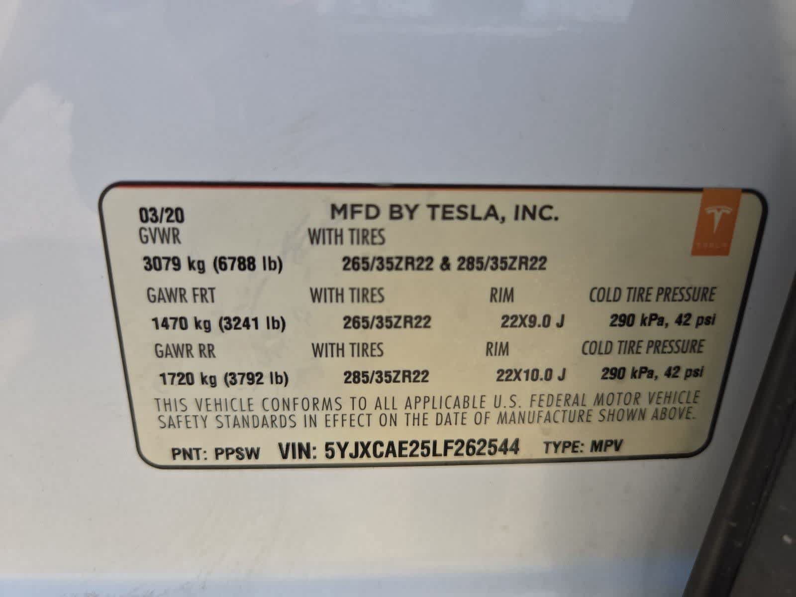 Used 2020 Tesla Model X Long Range AWD/4WD image 32