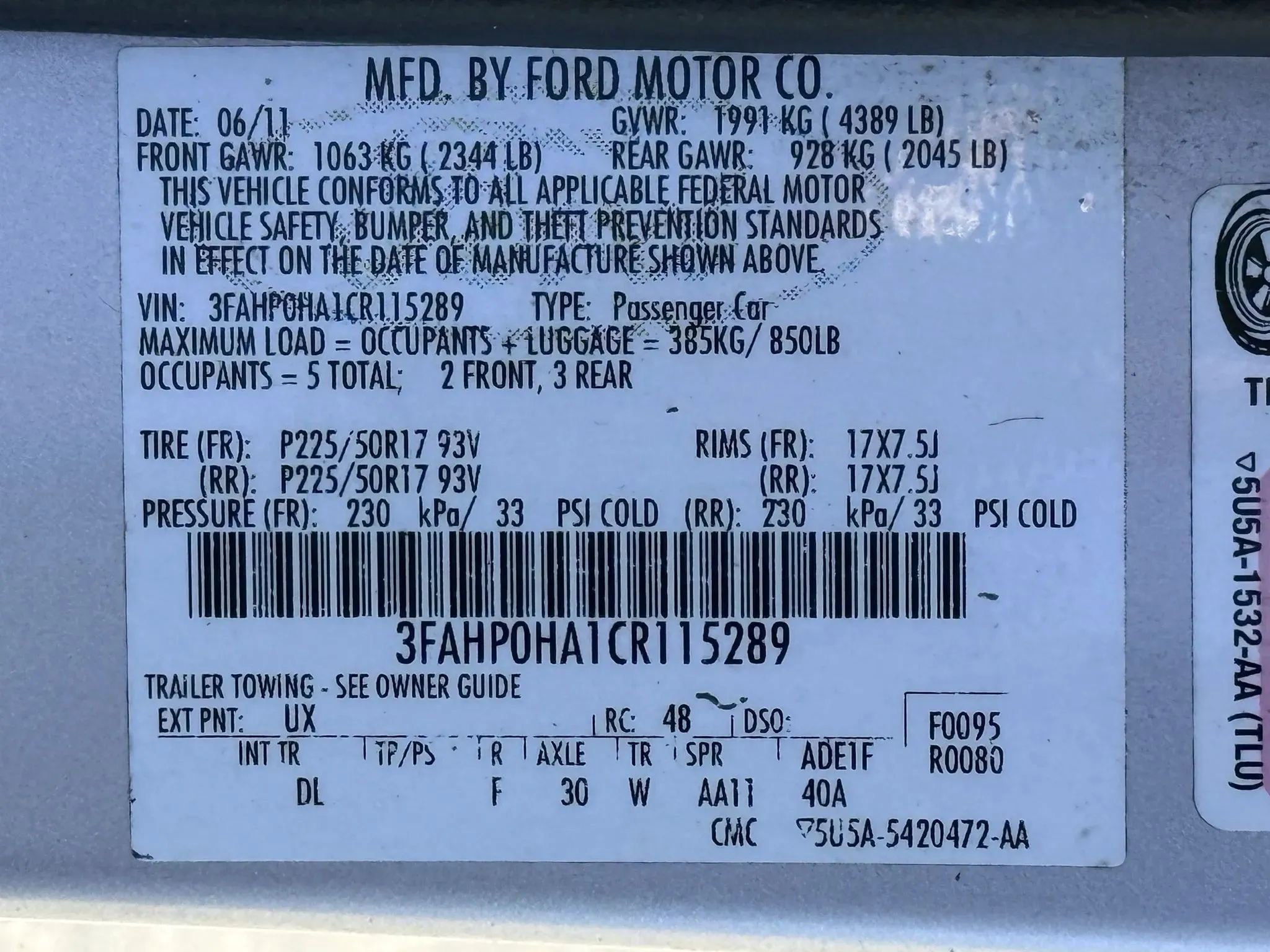 Used 2012 Ford Fusion SE FWD image 30