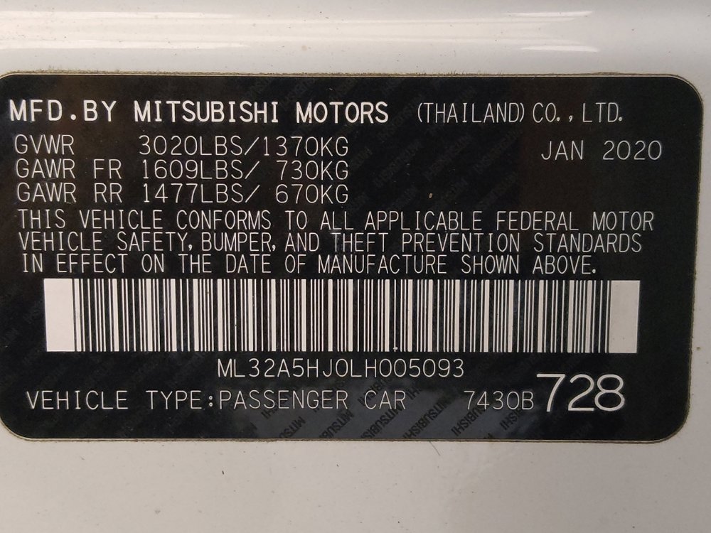 Used 2020 Mitsubishi Mirage LE image 33