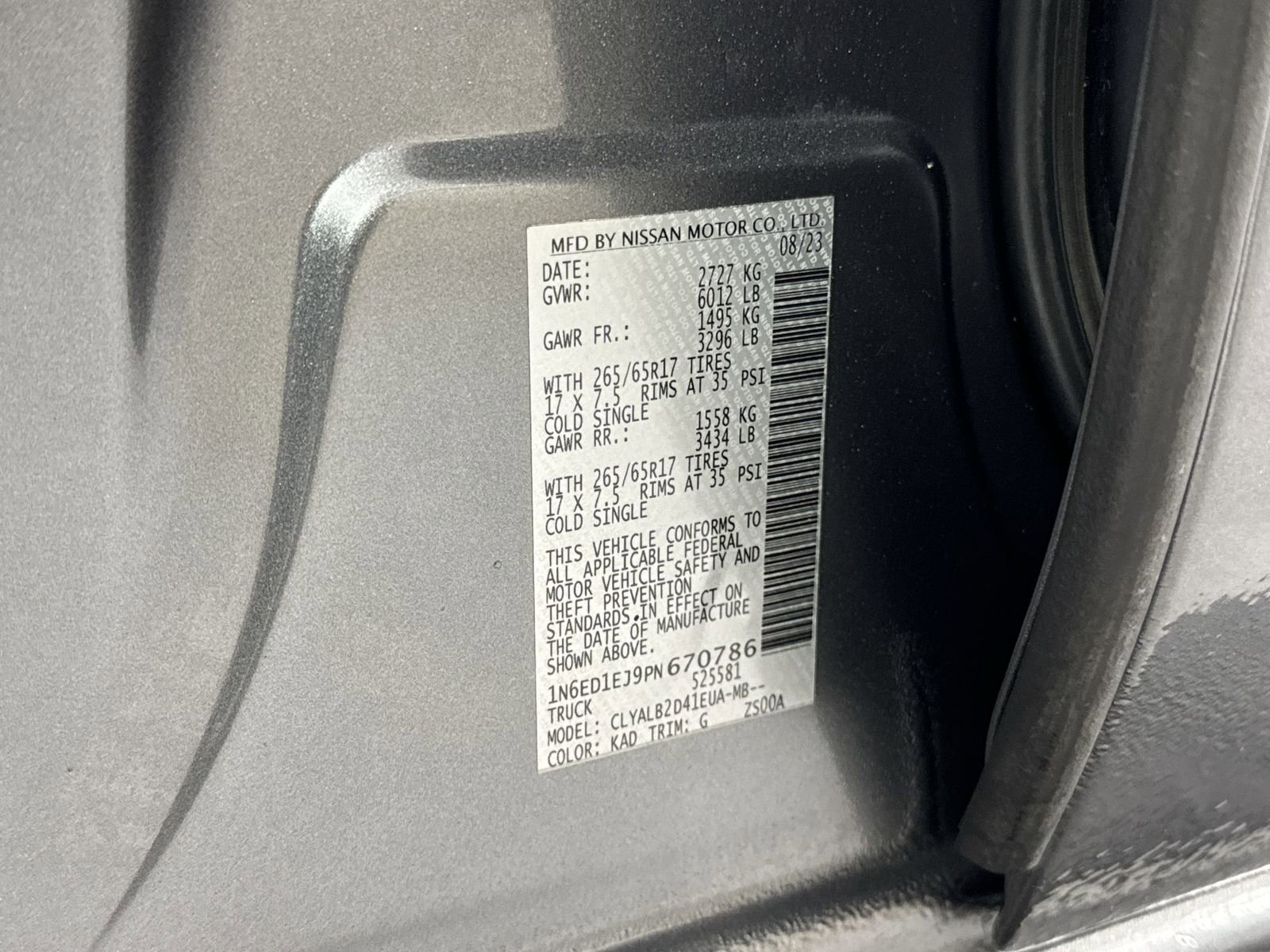 Certified 2023 Nissan Frontier SV w/ Midnight Edition Package image 39