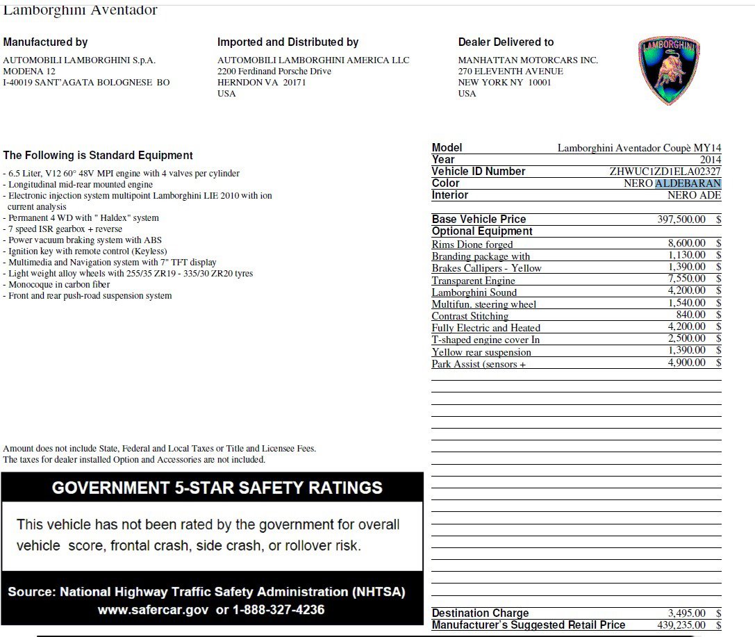 Used 2014 Lamborghini Aventador LP 700-4 image 5