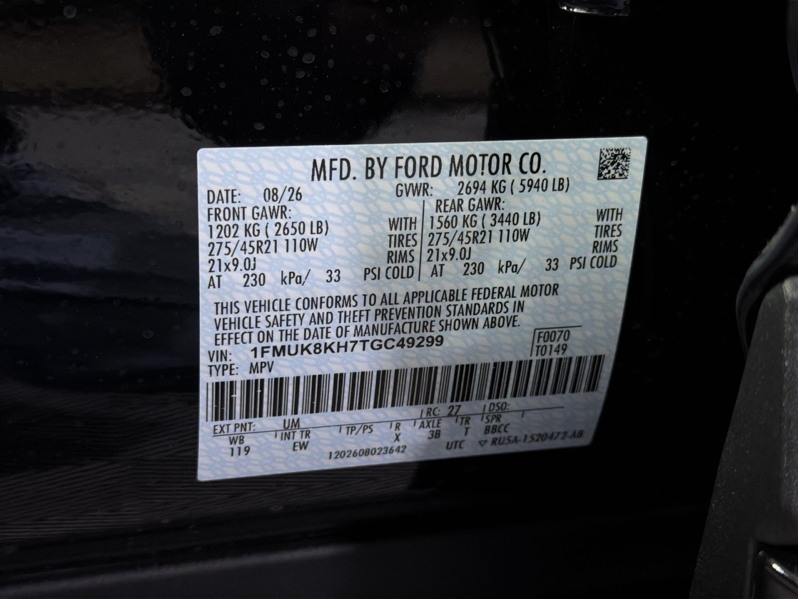 New 2026 Ford Explorer ST-Line w/ ST-Line Street Pack AWD/4WD image 35