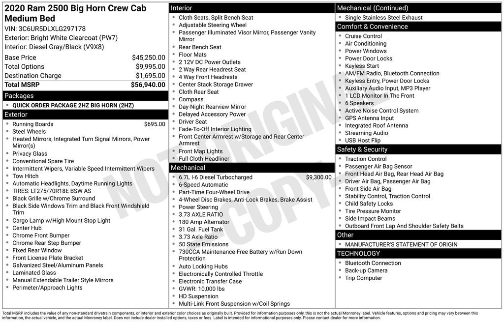 Used 2020 RAM 2500 Big Horn image 5
