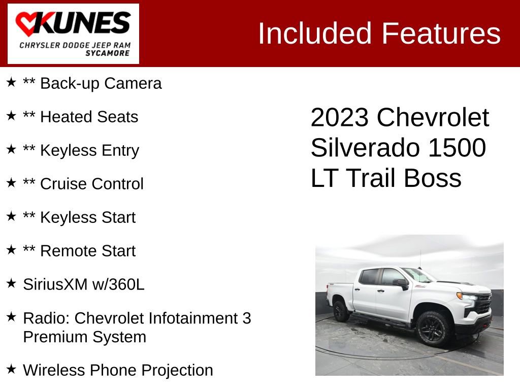 Used 2023 Chevrolet Silverado 1500 LT Trail Boss w/ Protection Package image 3