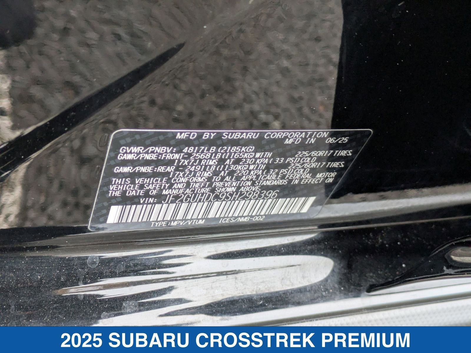Certified 2025 Subaru Crosstrek 2.0i Premium image 37