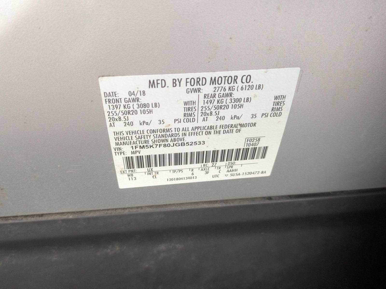 Used 2018 Ford Explorer Limited w/ Equipment Group 301A FWD image 41