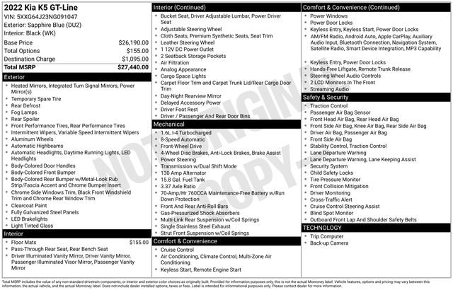 Used 2022 Kia K5 GT-Line image 9