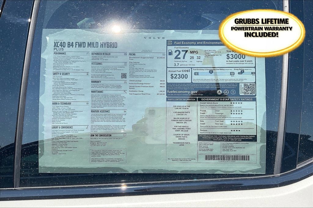 New 2026 Volvo XC40 B4 Plus w/ Protection Package Premier image 26