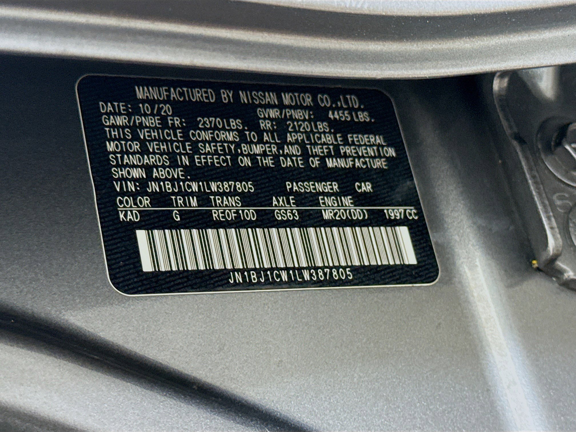 Used 2020 Nissan Rogue Sport S AWD/4WD image 39