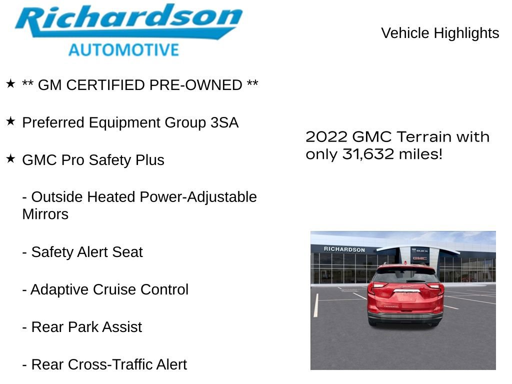 Used 2022 GMC Terrain SLE w/ Driver Convenience Package image 11