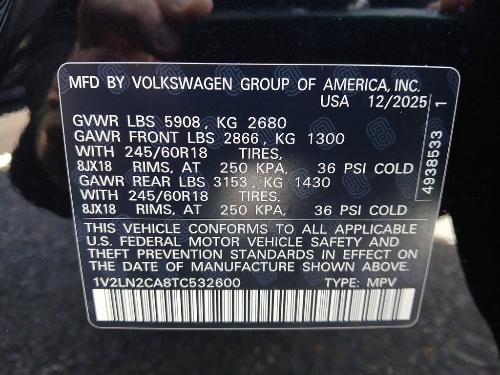 New 2026 Volkswagen Atlas SE image 28