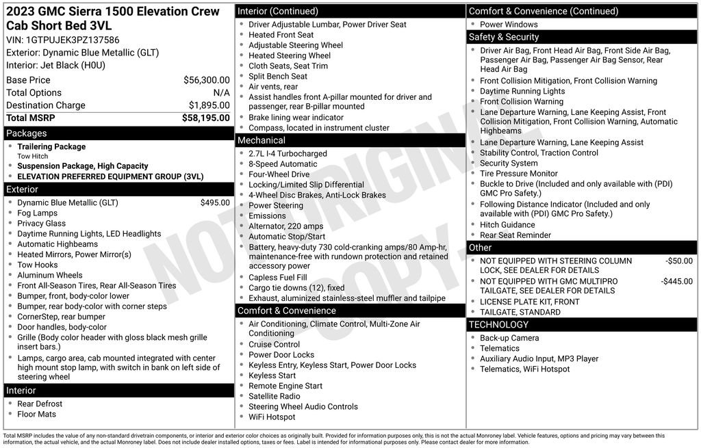 Used 2023 GMC Sierra 1500 Elevation image 28