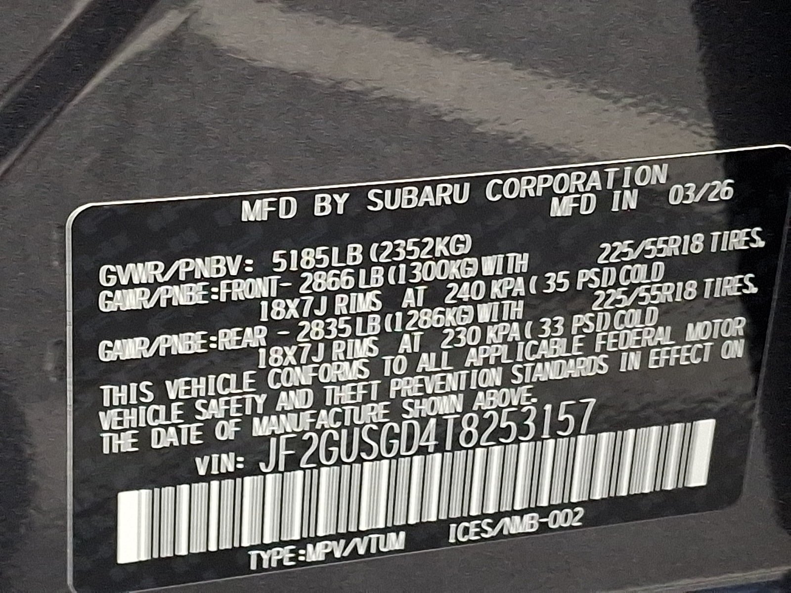 New 2026 Subaru Crosstrek 2.5i Sport AWD/4WD image 20
