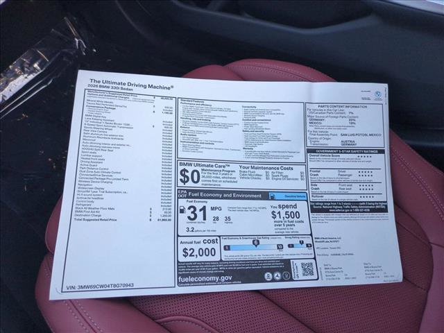New 2026 BMW 330i Sedan w/ Convenience Package RWD image 18