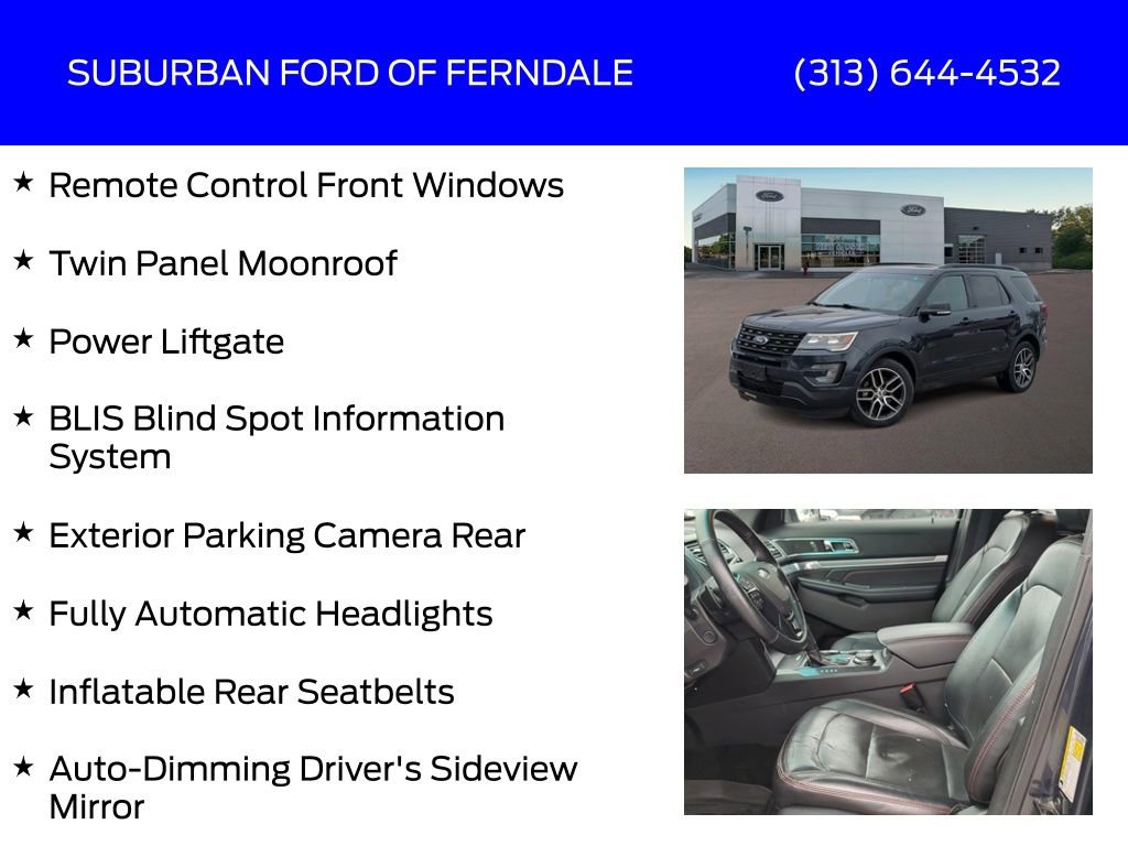 Used 2017 Ford Explorer Sport w/ Equipment Group 401A image 21