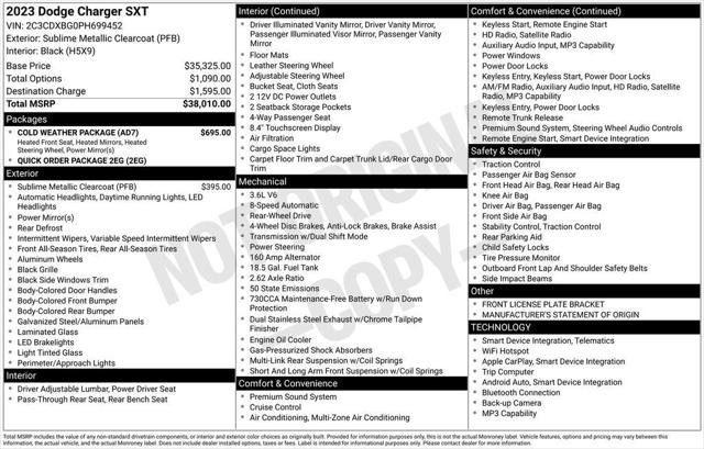 Certified 2023 Dodge Charger SXT w/ Cold Weather Package RWD video 3