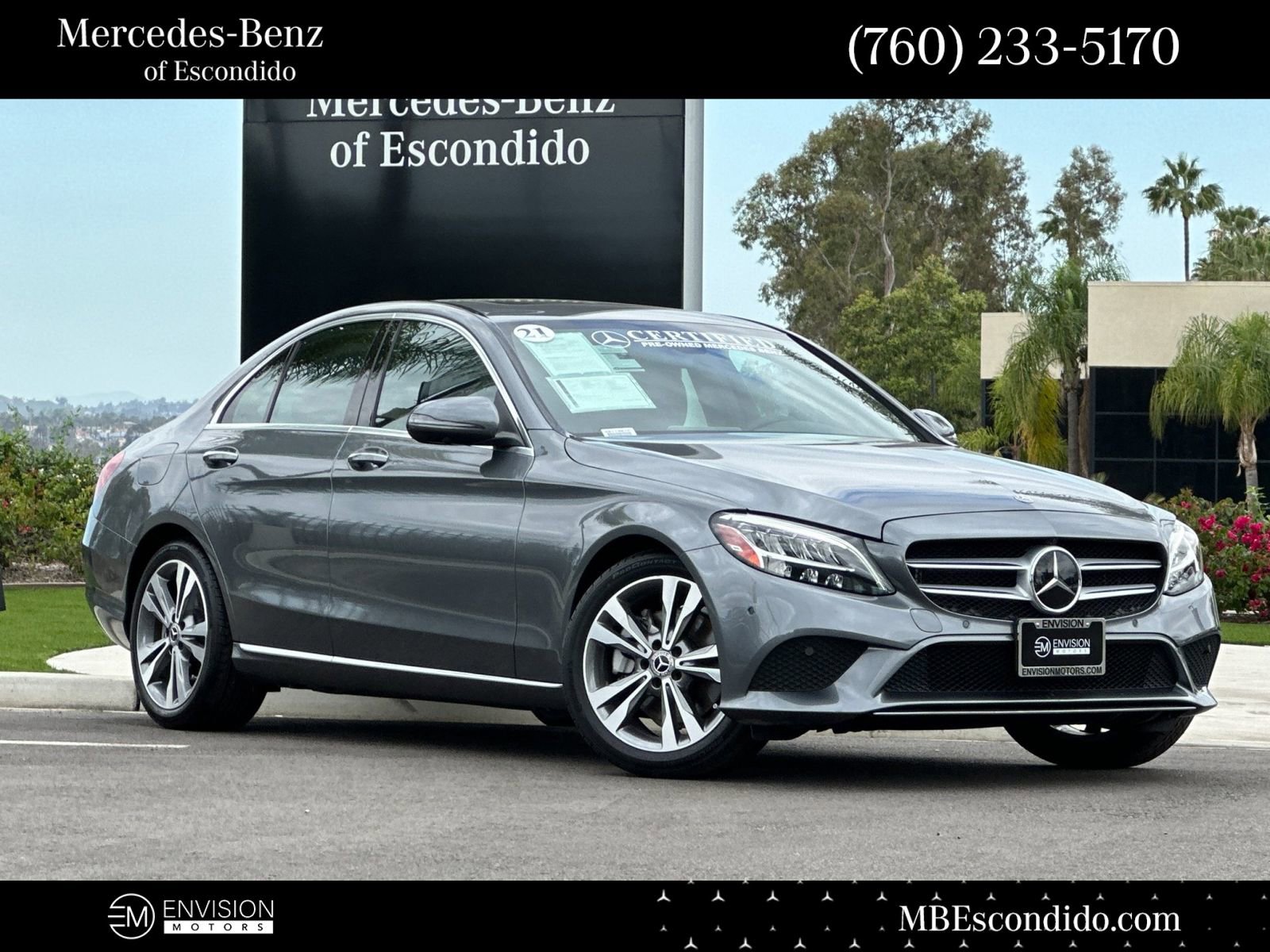 Certified 2021 Mercedes-Benz C 300 Sedan w/ Driver Assistance Package image 1