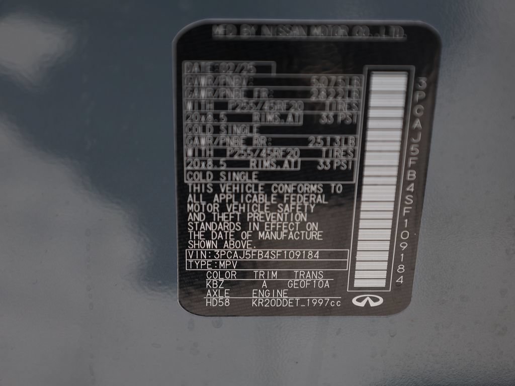 Certified 2025 INFINITI QX50 Sport AWD/4WD image 45