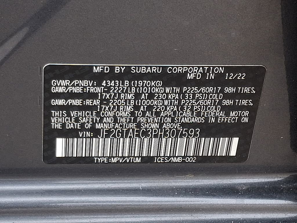 Certified 2023 Subaru Crosstrek 2.0i Premium image 28