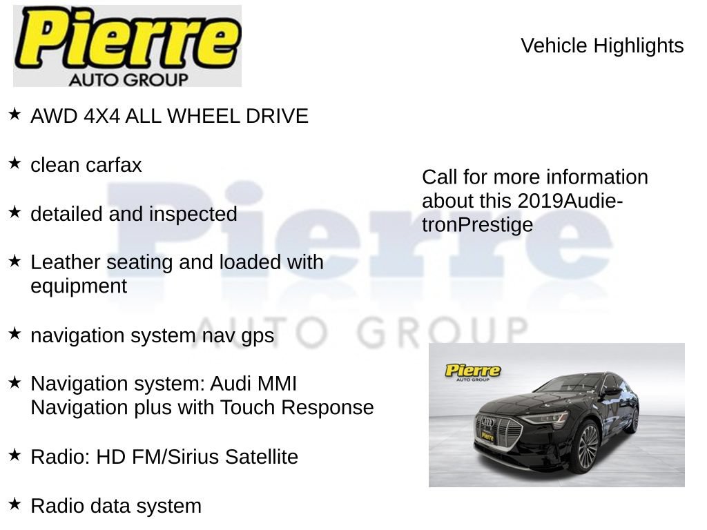 Used 2019 Audi e-tron Prestige AWD/4WD image 7