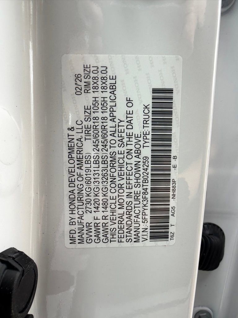 New 2026 Honda Ridgeline Black Edition image 30