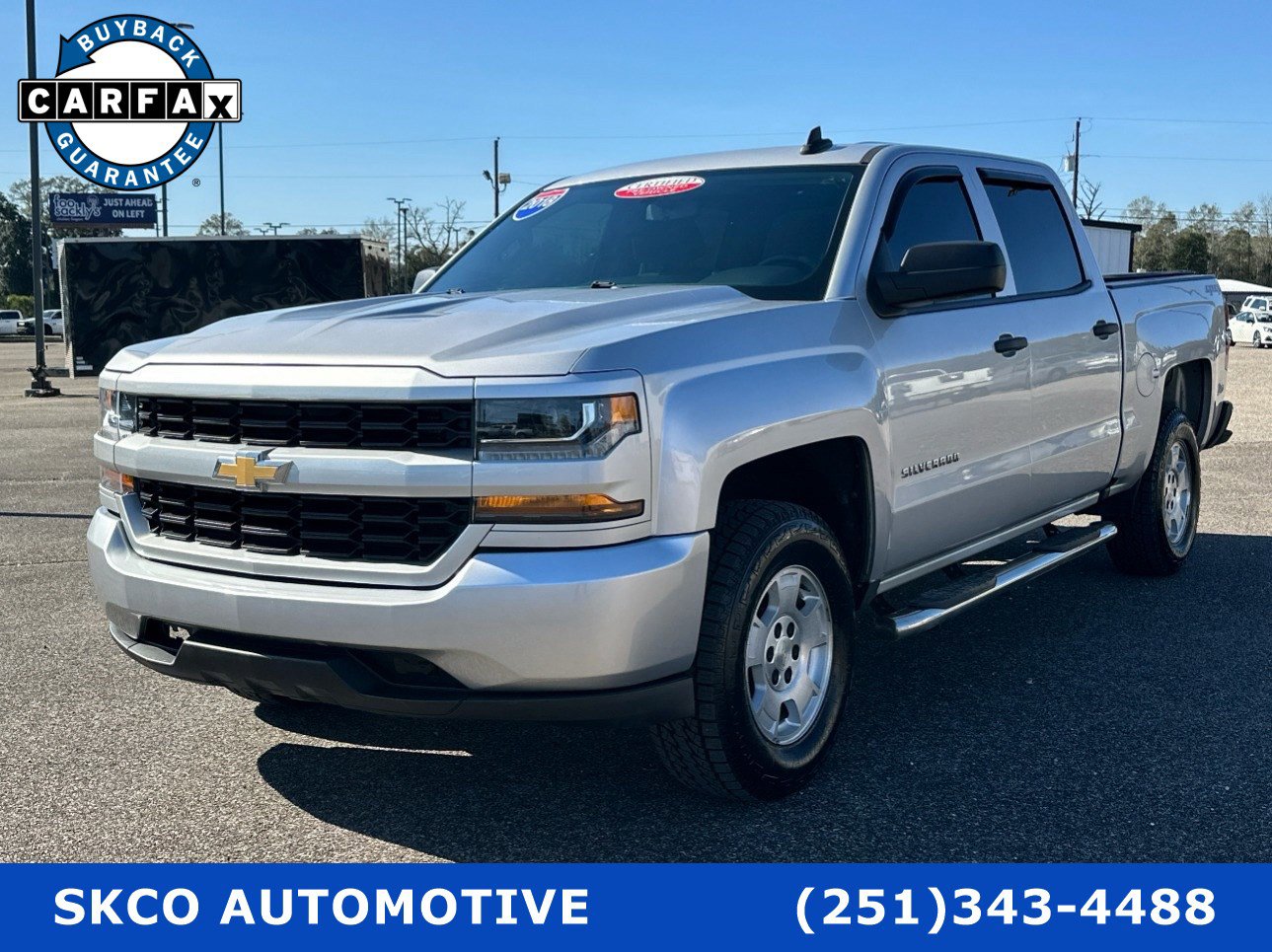 Used 2018 Chevrolet Silverado 1500 Custom w/ Custom Value Package image 1