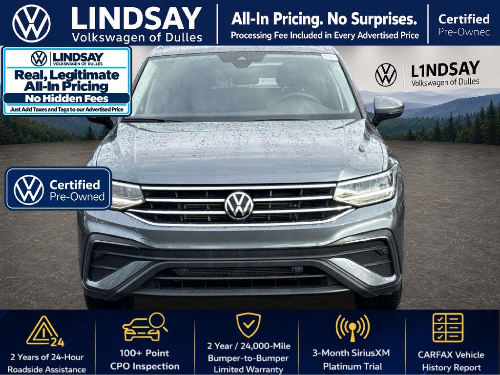 Certified 2023 Volkswagen Tiguan SE w/ Panoramic Sunroof Package AWD/4WD image 3
