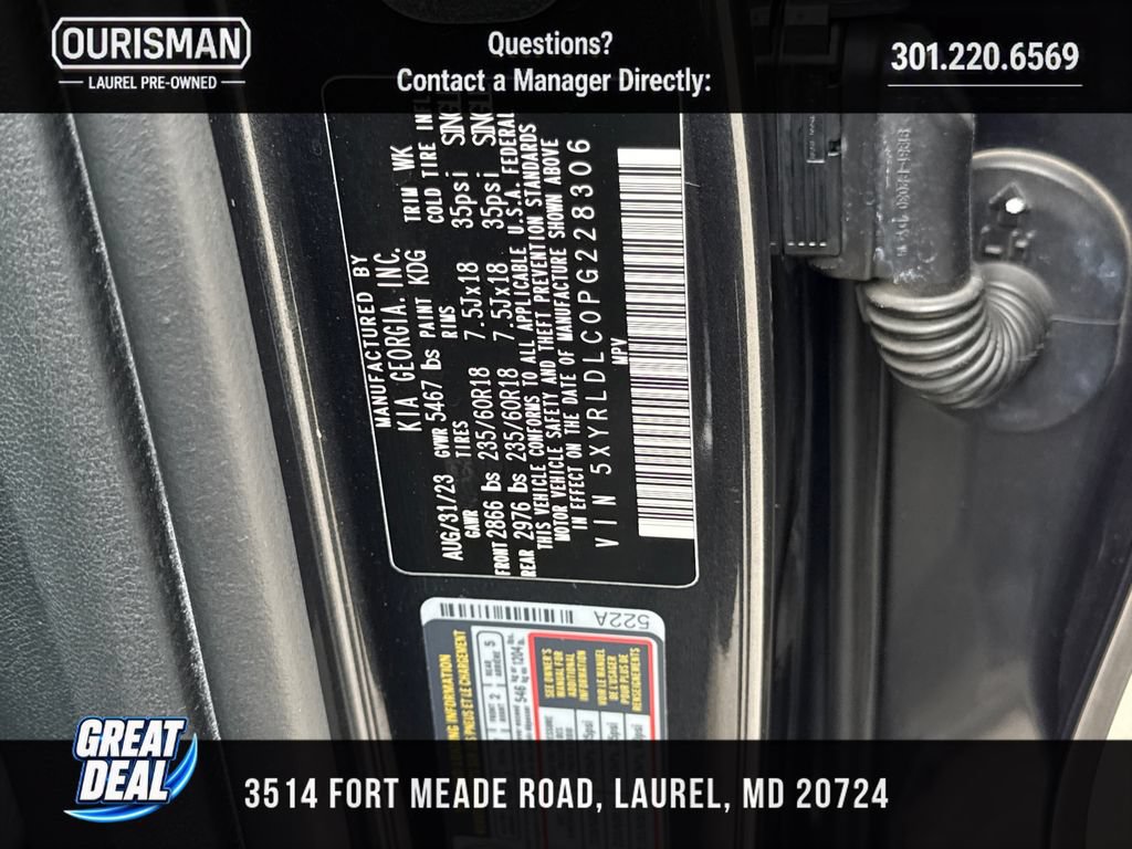 Used 2023 Kia Sorento S w/ Panoramic Sunroof Package AWD/4WD image 30