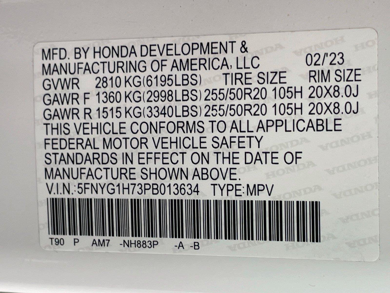 Certified 2023 Honda Pilot Touring image 39