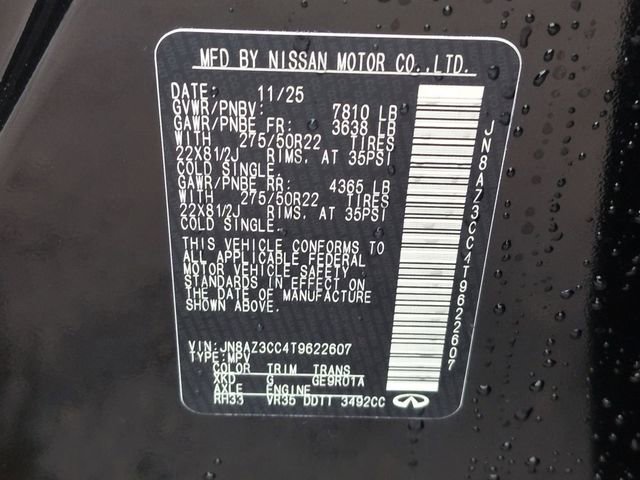 New 2026 INFINITI QX80 Autograph w/ Premium Cargo Package image 32