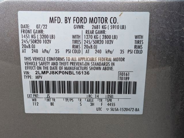 Used 2022 Lincoln Nautilus Reserve image 26