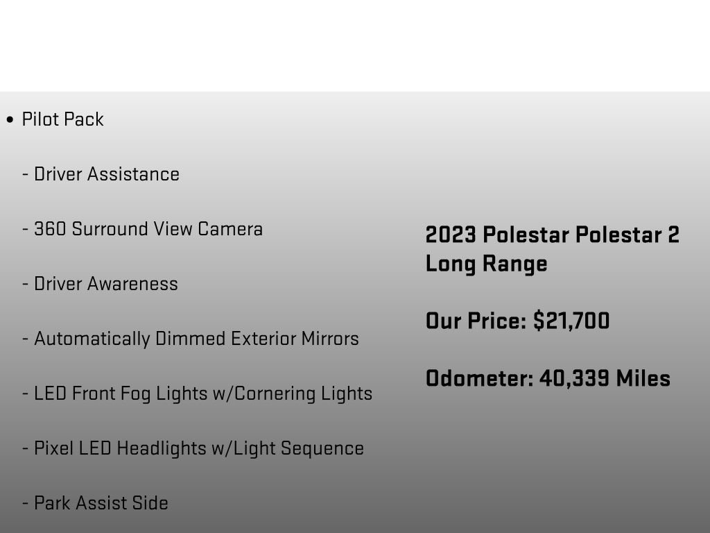 Used 2023 Polestar Polestar 2 w/ Pilot Pack AWD/4WD image 6