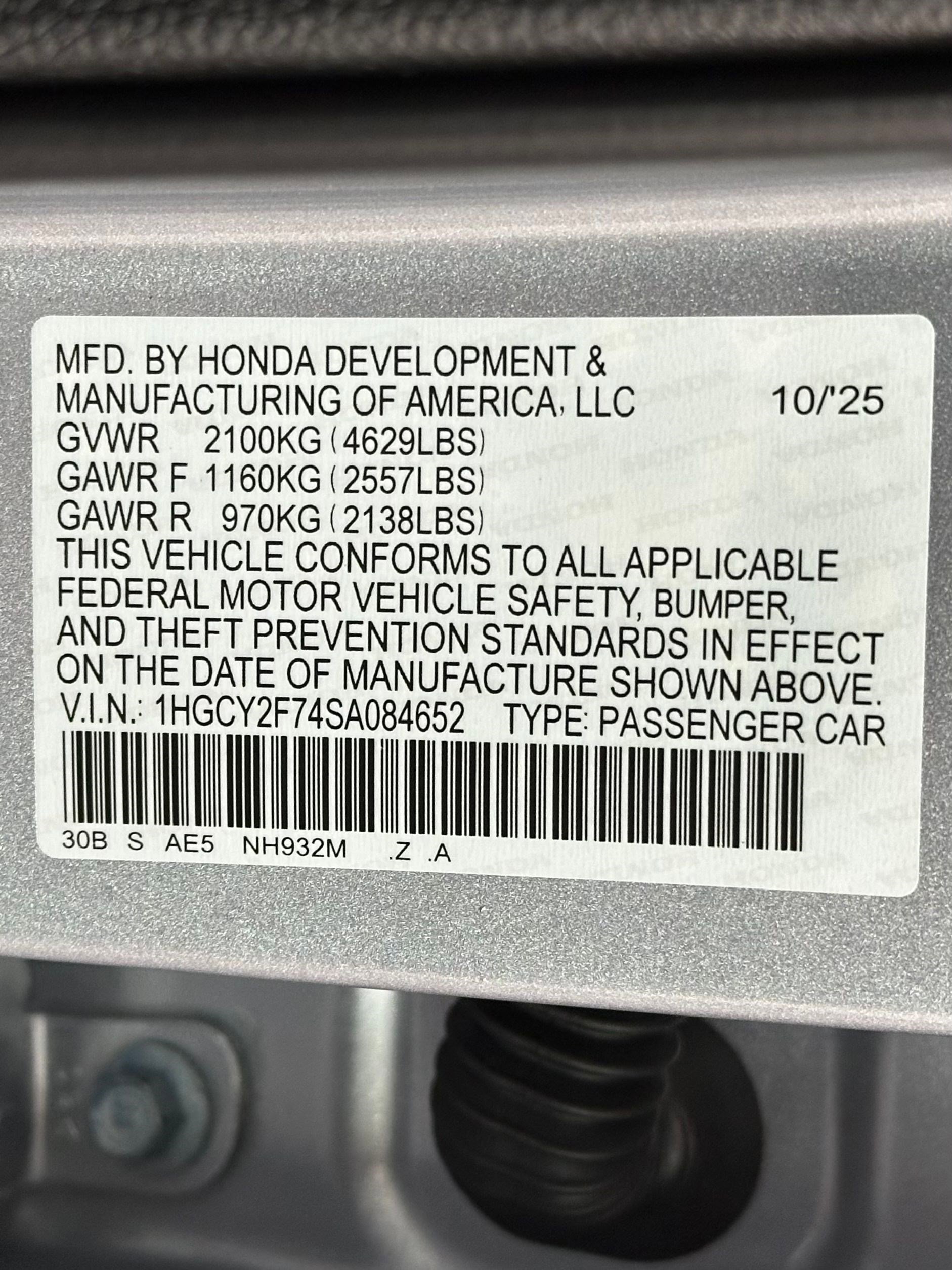 New 2025 Honda Accord Sport image 21