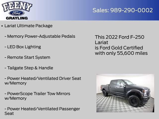 Used 2022 Ford F250 Lariat w/ Black Appearance Package image 18