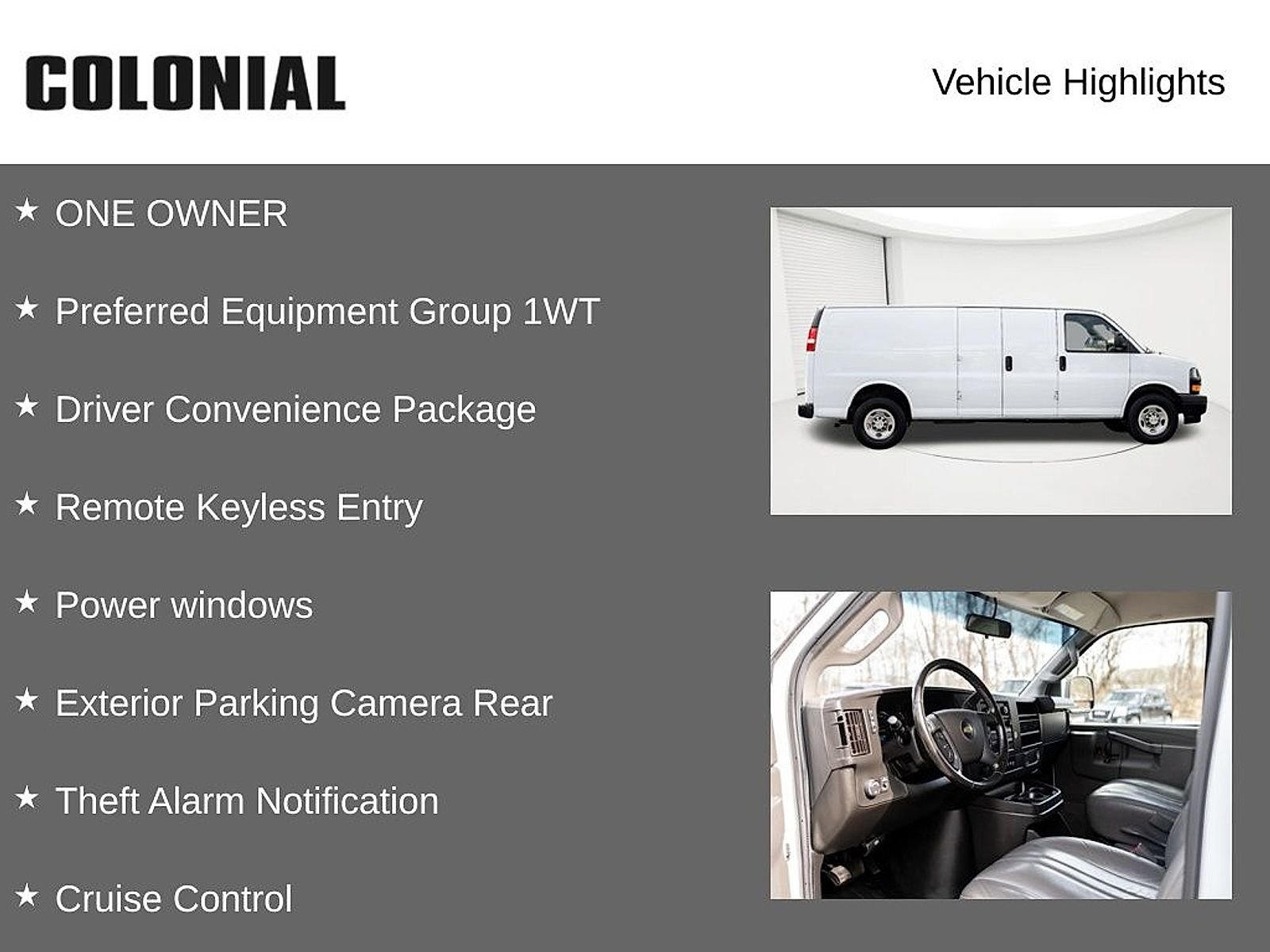 Certified 2022 Chevrolet Express 2500 Extended w/ Driver Convenience Package image 7