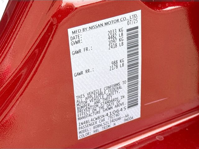 New 2025 Nissan Altima 2.5 SR w/ SR Premium Package image 20