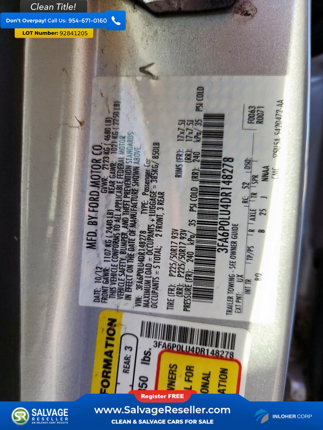 Used 2013 Ford Fusion SE image 16