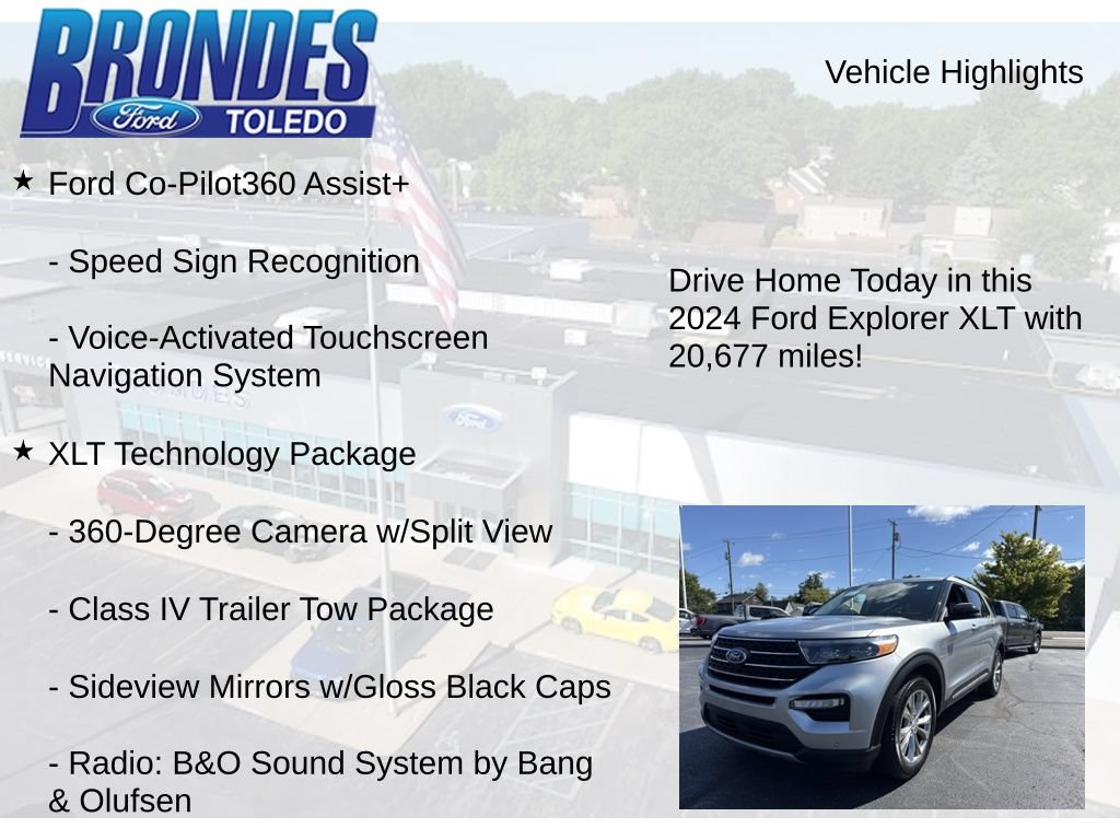 Used 2024 Ford Explorer XLT w/ Equipment Group 202A AWD/4WD image 17