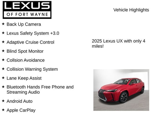 New 2025 Lexus UX 300h AWD image 8