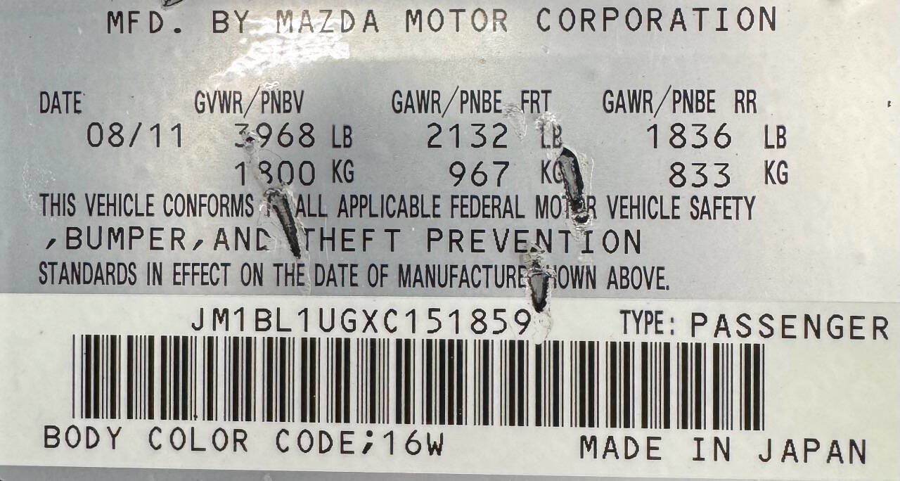 Used 2012 MAZDA MAZDA3 i Sport FWD image 25