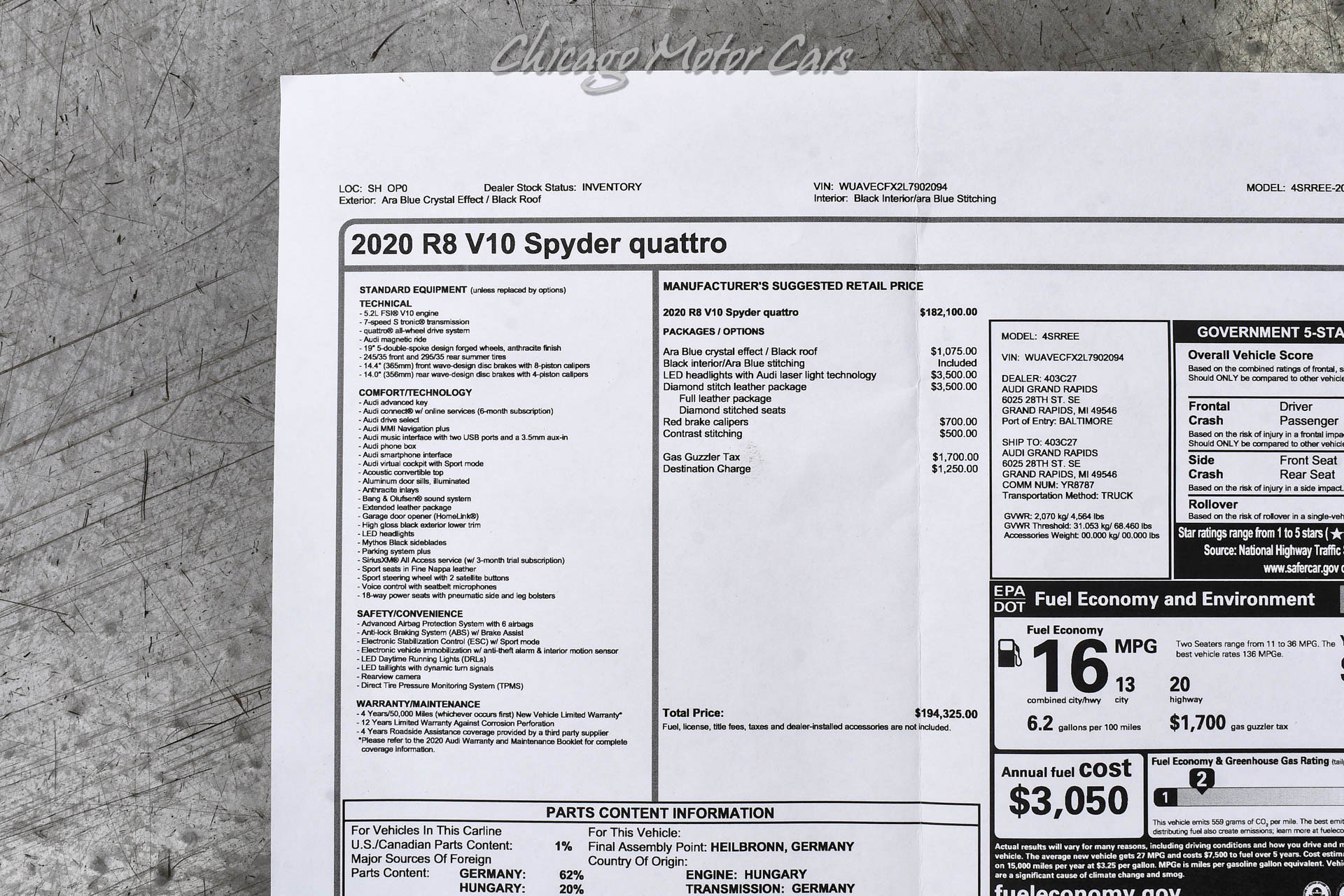 Used 2020 Audi R8 V10 image 60