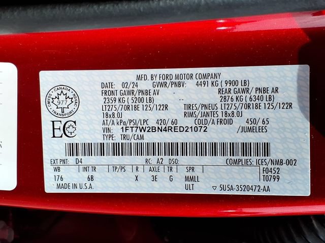 Used 2024 Ford F250 Lariat w/ FX4 Off-Road Package AWD/4WD image 18