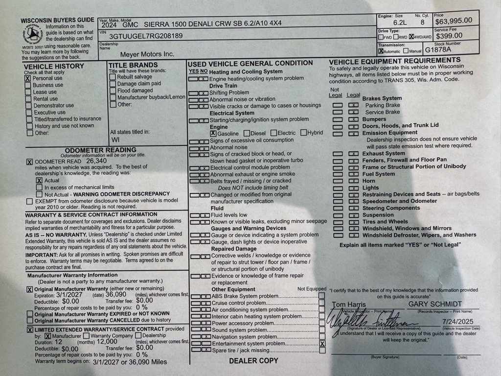 Certified 2024 GMC Sierra 1500 Denali w/ Technology Package image 36