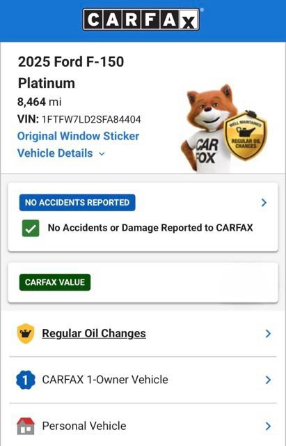 Used 2025 Ford F150 Platinum w/ Equipment Group 702A High AWD/4WD image 5