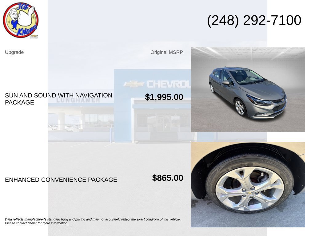 Used 2017 Chevrolet Cruze Premier FWD image 5