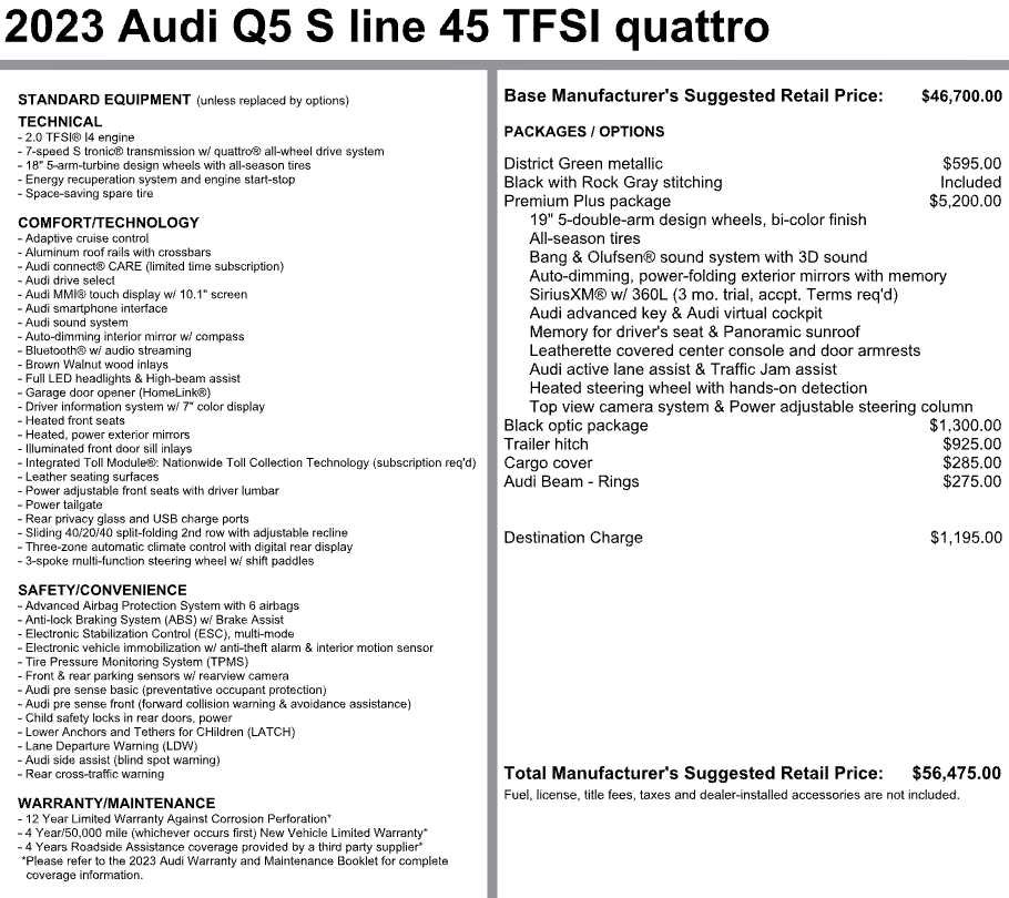 Used 2023 Audi Q5 2.0T Premium Plus AWD/4WD image 3