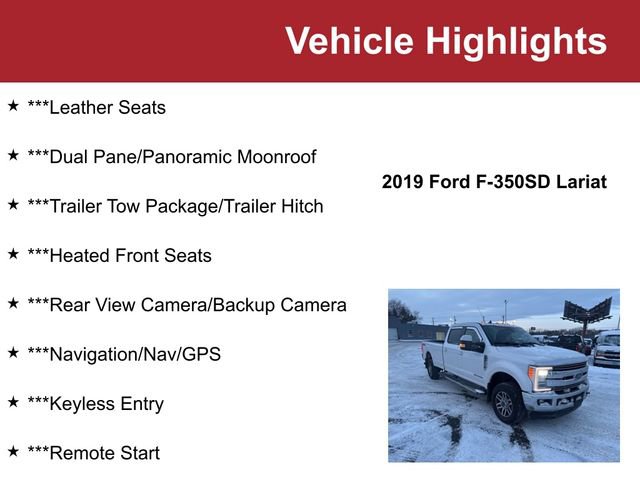 Used 2019 Ford F350 Lariat w/ Lariat Ultimate Package image 2