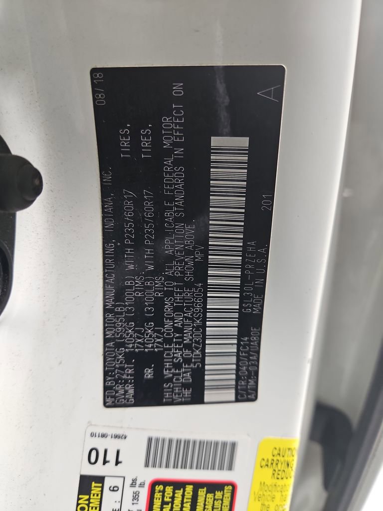 Used 2019 Toyota Sienna LE w/ LE Preferred Package FWD image 29